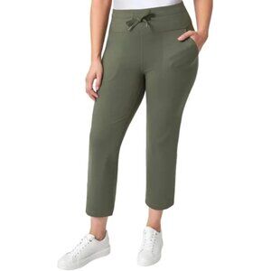NEW Mondetta Women's M Olive Green Cropped Pants  M0405